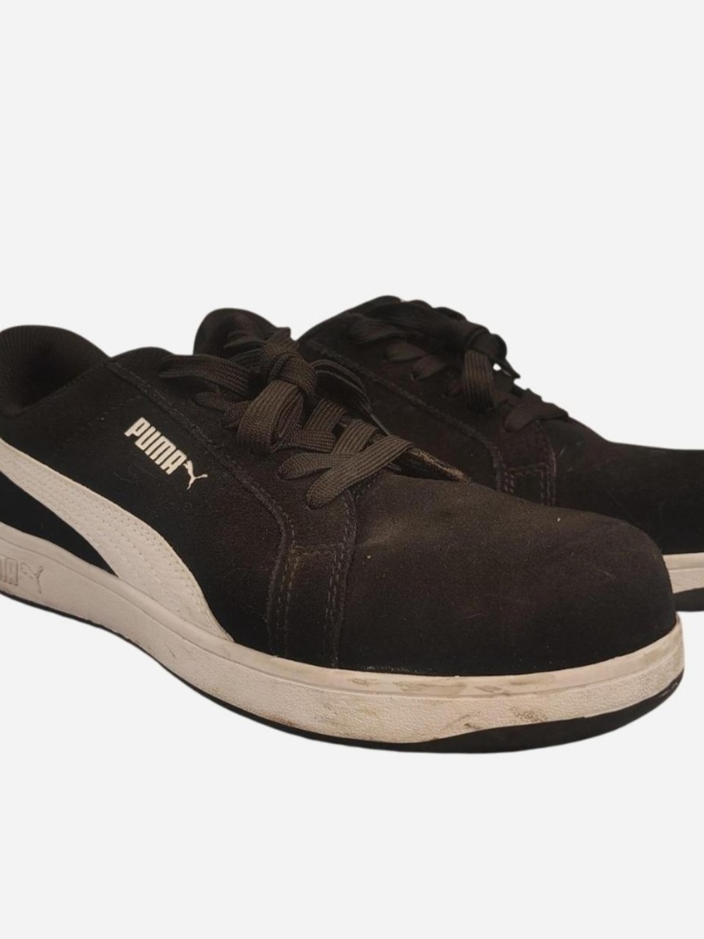 Puma Men's Black Sneakers with White Formstrip